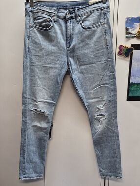 rag & bone Light Blue Skinny Ripped Men’s Jeans